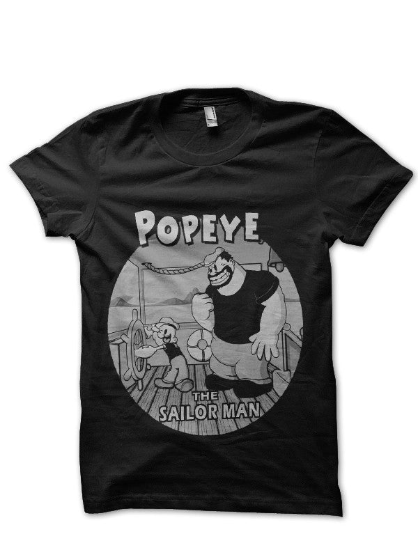 The Sailor Man! Black T-Shirt Hoodie, Sweatshirt | PureTeeCo.com