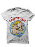 Popeye White Tee Style001 Hoodie, Sweatshirt | PureTeeCo.com