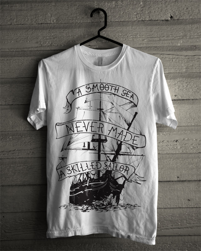 Sailor White Tee Hoodie, Sweatshirt | PureTeeCo.com