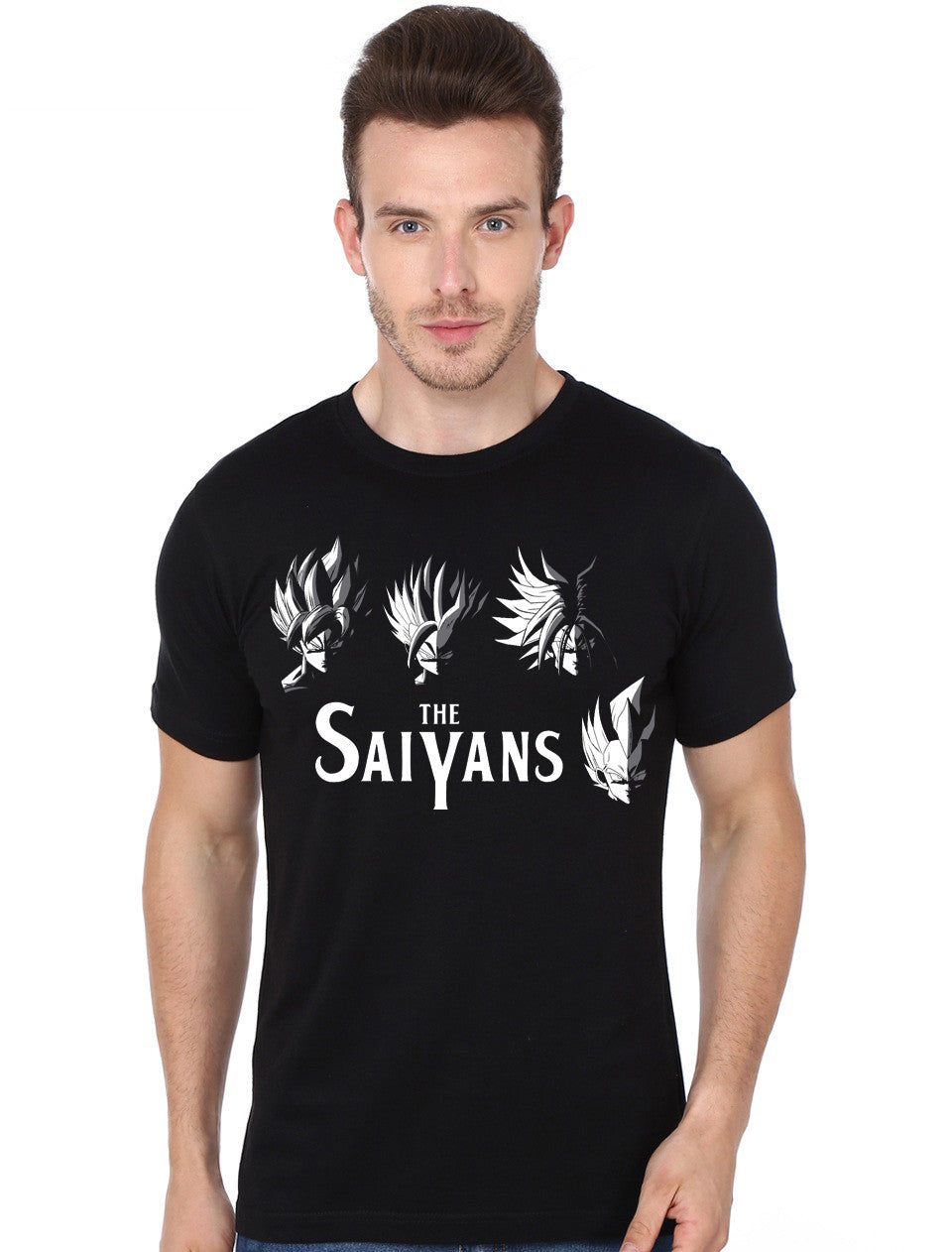 The Saiyans Black T-Shirt Hoodie, Sweatshirt | PureTeeCo.com