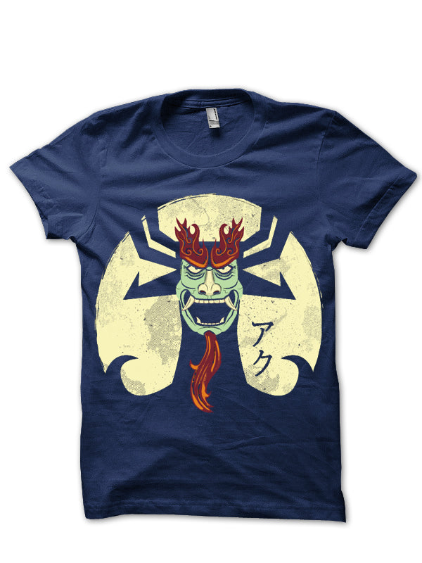 Samurai Jack Navy Blue Tee Hoodie, Sweatshirt | PureTeeCo.com