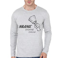Shame Grey Full Sleeve Tee Hoodie, Sweatshirt | PureTeeCo.com