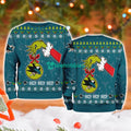 San Jose Sharks Grinch Hand Ugly Christmas Sweater 3D