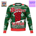 Santa Goes Down Funny Meme Design 3d Ugly Christmas Sweater