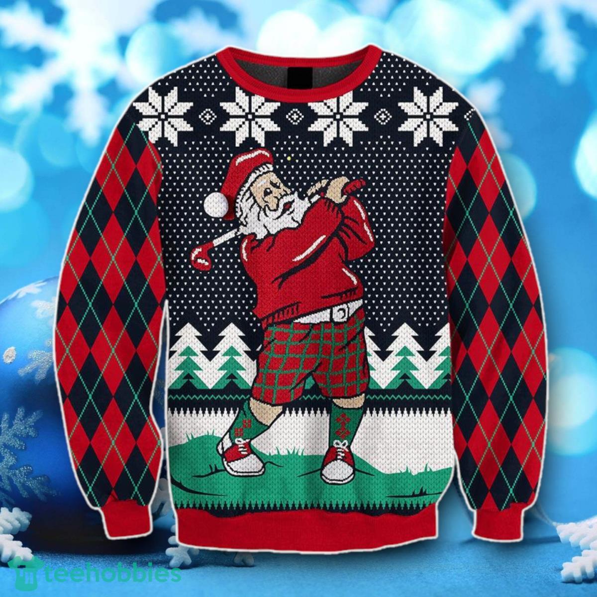 Santa Love Golf Ugly Christmas Sweater Unique Gift For Men Women