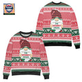 Santa My Mommy Gnome Ugly Christmas Sweater Red Green