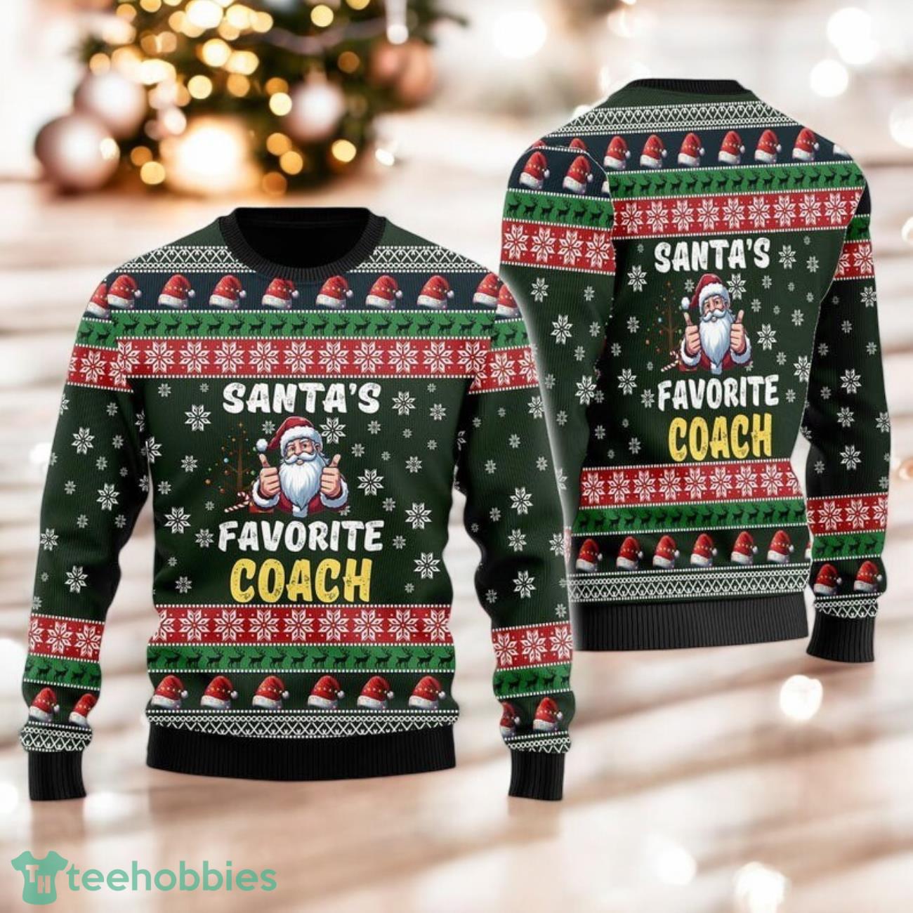 Santa’s Favorite Coach Ugly Christmas Sweater