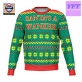 Santas Wanker Offensive Meme Design 3d Ugly Christmas Sweater