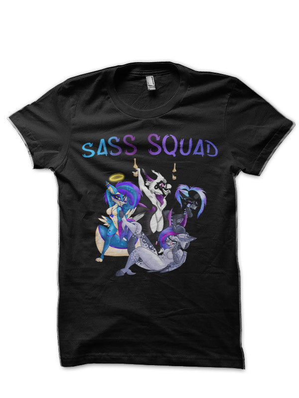 Sass Squad Black T-Shirt Hoodie, Sweatshirt | PureTeeCo.com