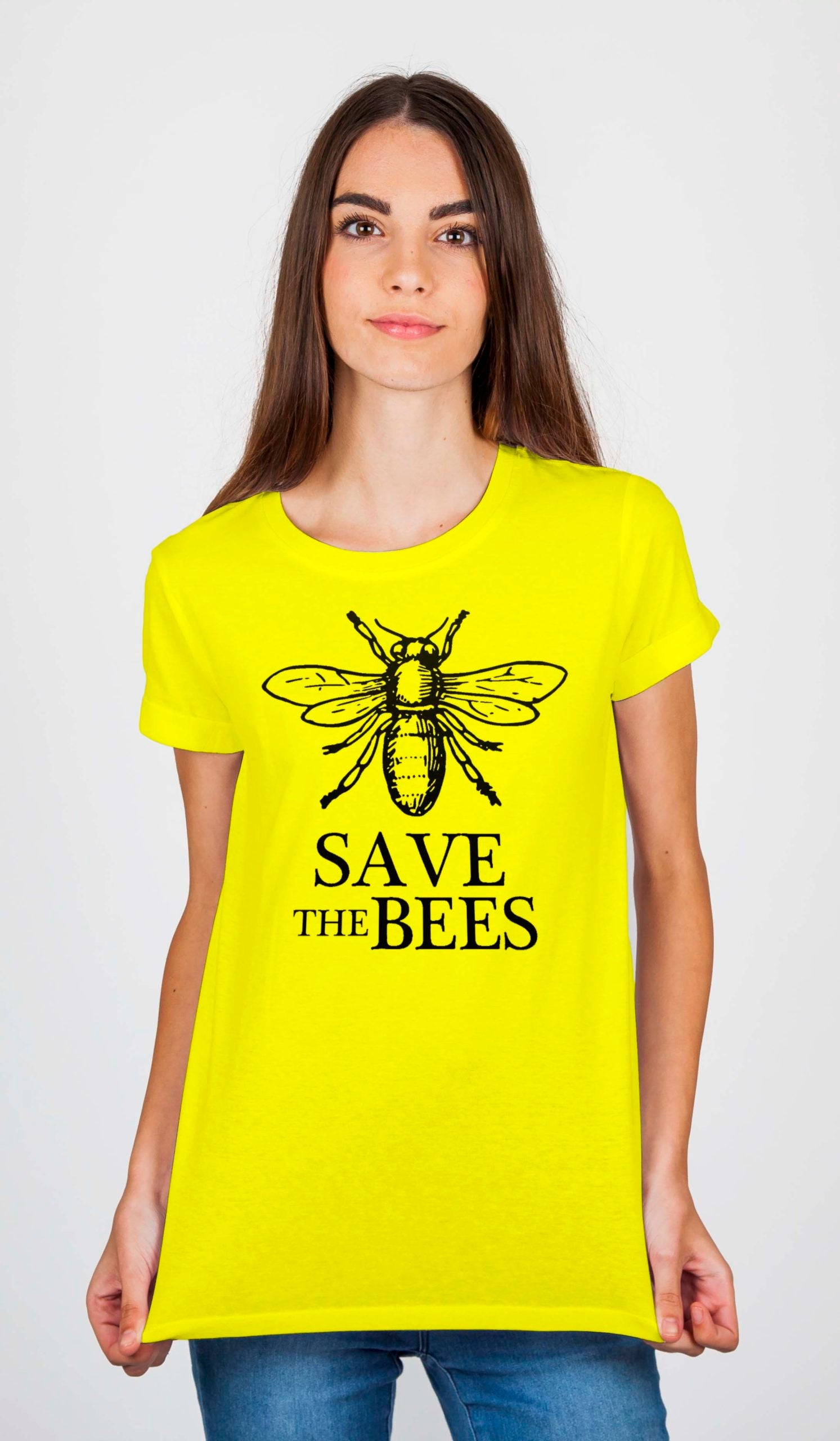 Save The Bees Yellow T-Shirt Style002 Hoodie, Sweatshirt | PureTeeCo.com