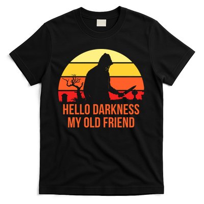 Scary Hello Darkness My Old Friend T-Shirt Hoodie, Sweatshirt | PureTeeCo.com