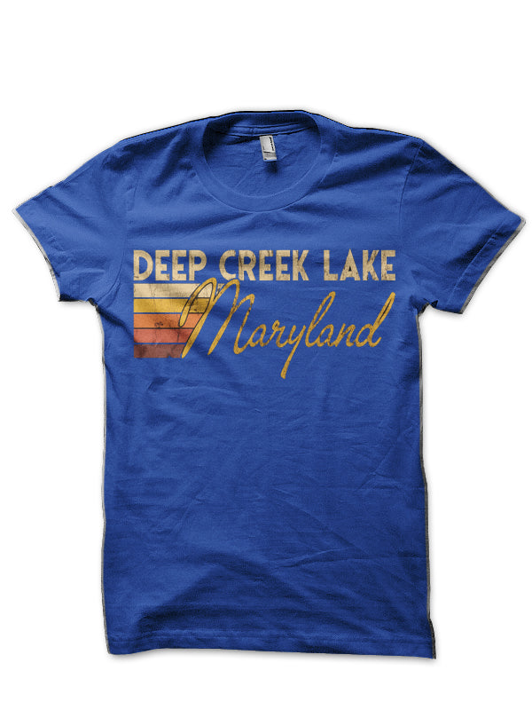 Deep Creek Lake Maryland Royal Blue T-Shirt Hoodie, Sweatshirt | PureTeeCo.com