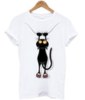 scratching black cat tshirt Hoodie, Sweatshirt | PureTeeCo.com