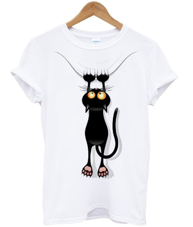 scratching black cat tshirt Hoodie, Sweatshirt | PureTeeCo.com