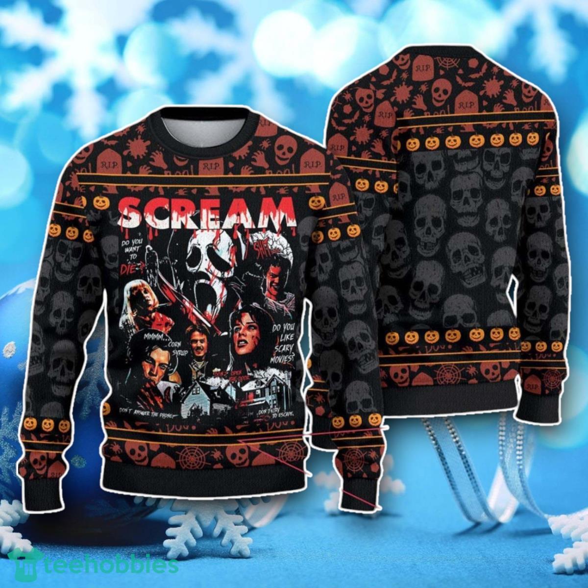 Scream Halloween Ugly Sweater Unique Gift