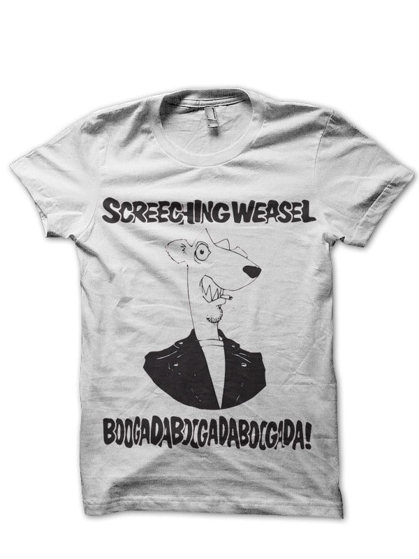 Screeching Weasel White T-Shirt Hoodie, Sweatshirt | PureTeeCo.com