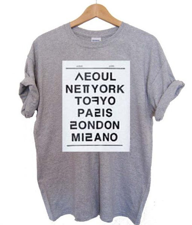 seoul new york tokyo paris london milano T Shirt Hoodie, Sweatshirt | PureTeeCo.com