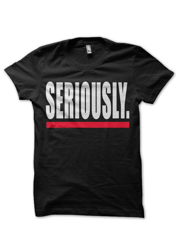 Seriously Black Tee Hoodie, Sweatshirt | PureTeeCo.com