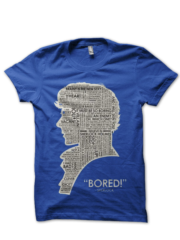 Sherlock Blue Tee (Black Available) Hoodie, Sweatshirt | PureTeeCo.com