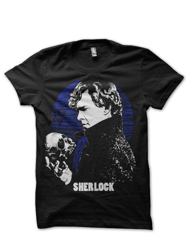 Sherlock Holmes Black Tee Hoodie, Sweatshirt | PureTeeCo.com
