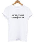 she’s electable if you vote for her t-shirt Hoodie, Sweatshirt | PureTeeCo.com