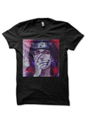 Uchiha Sharingan Half Sleeve Black T-Shirt Hoodie, Sweatshirt | PureTeeCo.com