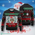 Shih Tzu Dog Let’s Be Naughty And Save Santa The Trip Winter Ugly Sweater Christmas Unique Gift
