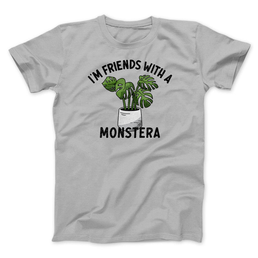 I‚Äôm Friends With A Monstera Funny Men/Unisex T-Shirt Hoodie, Sweatshirt | PureTeeCo.com (Image 2)