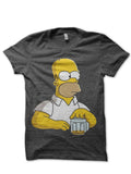 Homer Simpson Charcoal Grey T-Shirt Hoodie, Sweatshirt | PureTeeCo.com
