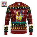 Simpson Family Ugly Christmas Sweater Red Brown 1 Amazing Gift Idea Thanksgiving Gift