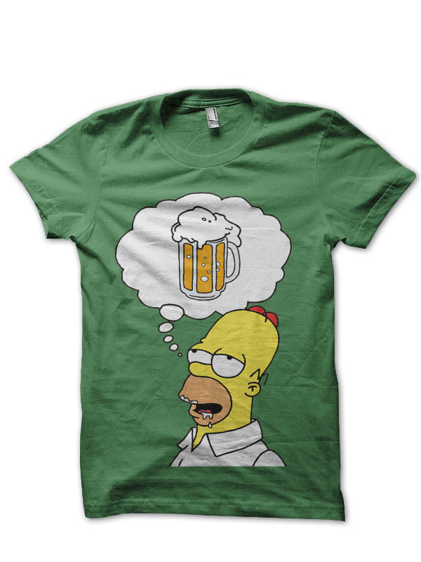 Homer Simpson Half Sleeve T-Shirt Hoodie, Sweatshirt | PureTeeCo.com