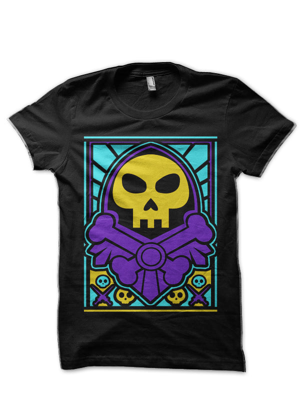 Skeletor Black Half Sleeve T-Shirt Style002 Hoodie, Sweatshirt | PureTeeCo.com