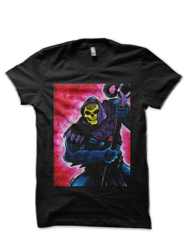 Skeletor Black Half Sleeve T-Shirt Style010 Hoodie, Sweatshirt | PureTeeCo.com