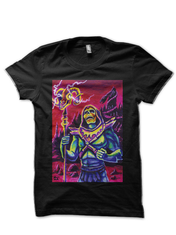 Skeletor Black Half Sleeve T-Shirt Style009 Hoodie, Sweatshirt | PureTeeCo.com