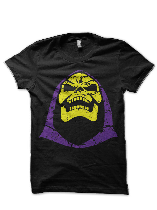 Skeletor Black Half Sleeve T-Shirt Style008 Hoodie, Sweatshirt | PureTeeCo.com