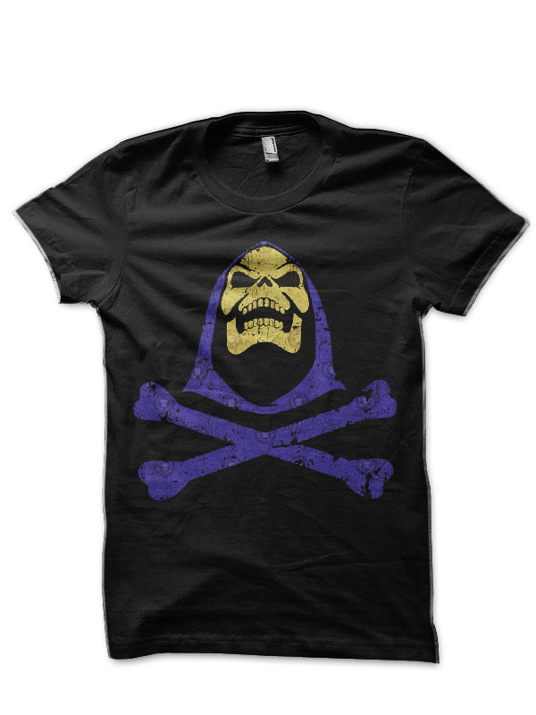 Skeletor Black Half Sleeve T-Shirt Style007 Hoodie, Sweatshirt | PureTeeCo.com