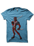 Skinny Deadpool Light Blue Tee (Yellow & Grey Available) Hoodie, Sweatshirt | PureTeeCo.com