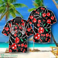 Skull Cherry Black Hawaiian Shirt Style Gift