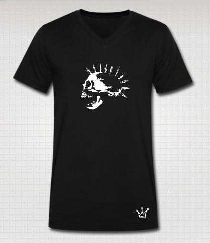 Spike Skull V-neck T-Shirts, Hoodie, Sweatshirt | PureTeeCo.com