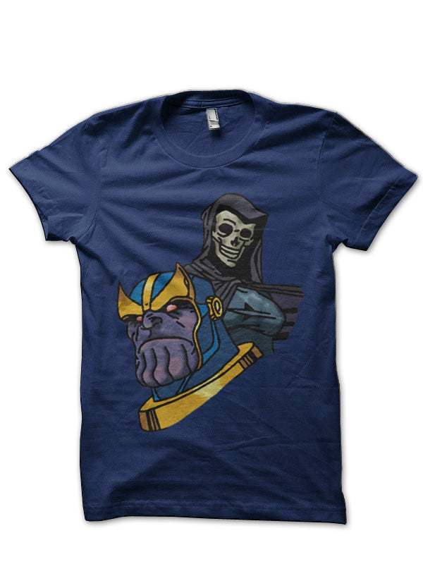 Thanos and Mistress Death Navy Blue T-Shirt Hoodie, Sweatshirt | PureTeeCo.com
