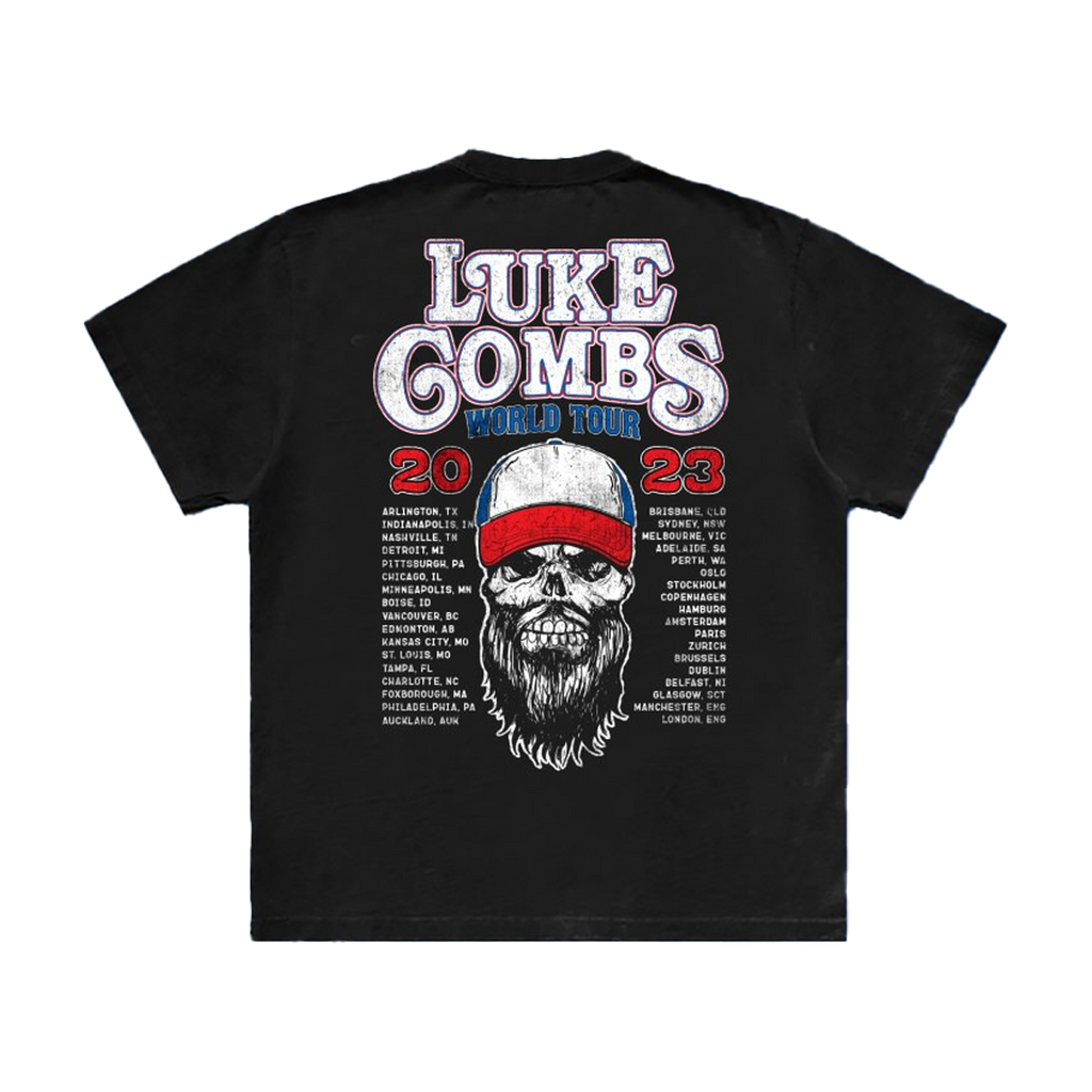 Skully World Tour Tee Hoodie, Sweatshirt | PureTeeCo.com (Image 2)
