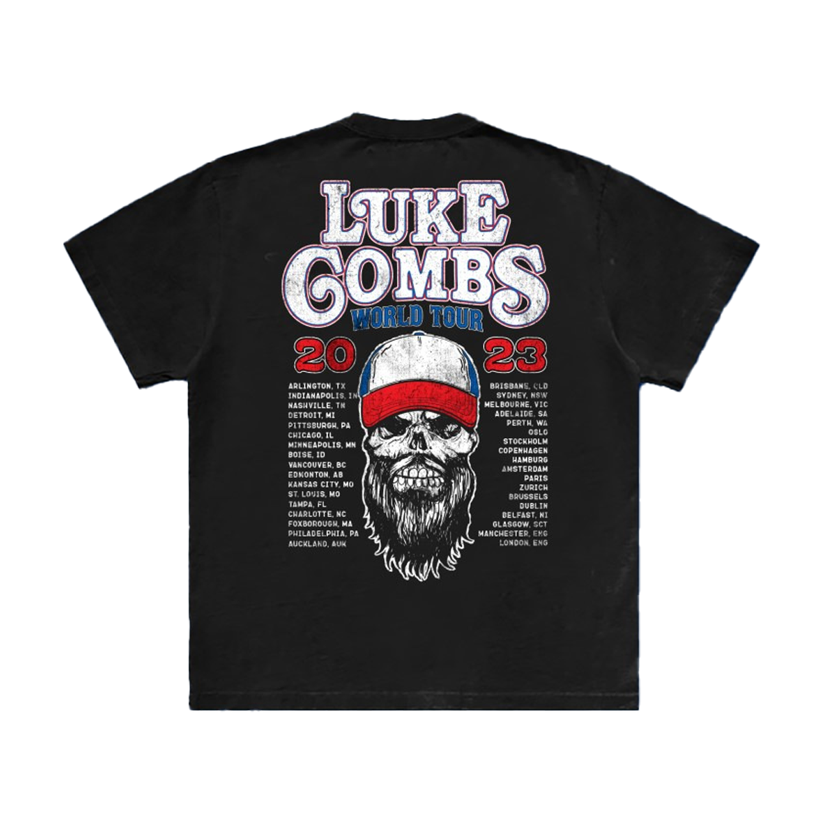Skully World Tour Tee Hoodie, Sweatshirt | PureTeeCo.com (Image 2)
