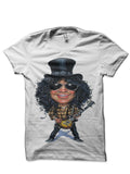 Slash White T-Shirt Hoodie, Sweatshirt | PureTeeCo.com