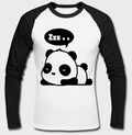 Sleeping Panda Raglan Tee Hoodie, Sweatshirt | PureTeeCo.com