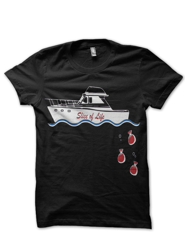 Slice Of Life Black Tee Hoodie, Sweatshirt | PureTeeCo.com