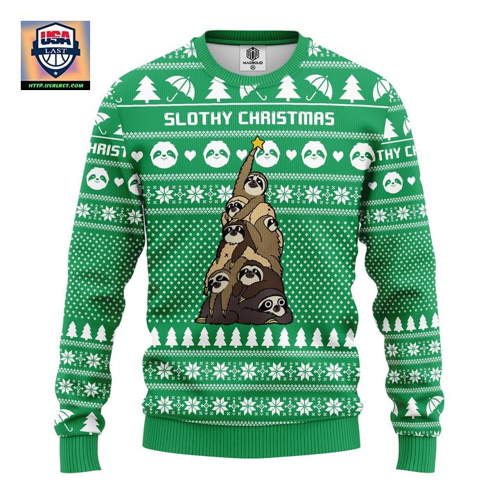 Sloth Tree Ugly Christmas Sweater Amazing Gift Idea Thanksgiving Gift