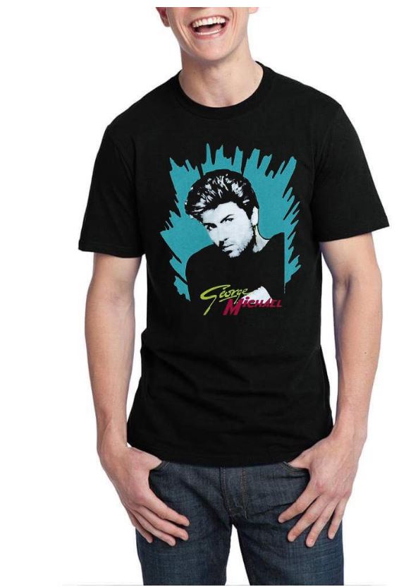 George Michael Black T-Shiry T-Shirts, Hoodie, Sweatshirt | PureTeeCo.com