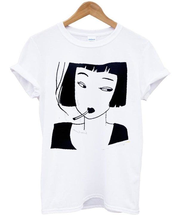 smoking girl t-shirt Hoodie, Sweatshirt | PureTeeCo.com