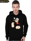 Popeye the Sailor Man Black Hoodie T-Shirts, Sweatshirt | PureTeeCo.com