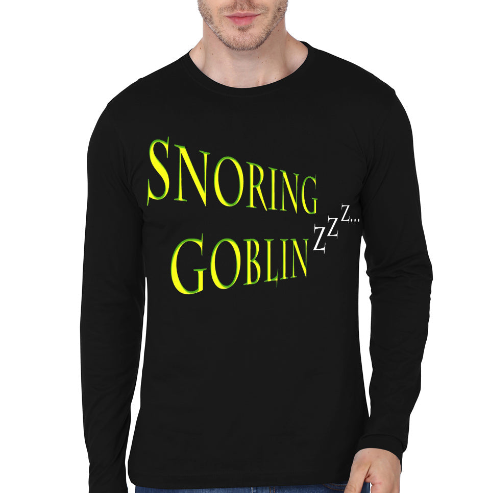 Snoring Goblin Black Full Sleeve T-Shirt Hoodie, Sweatshirt | PureTeeCo.com